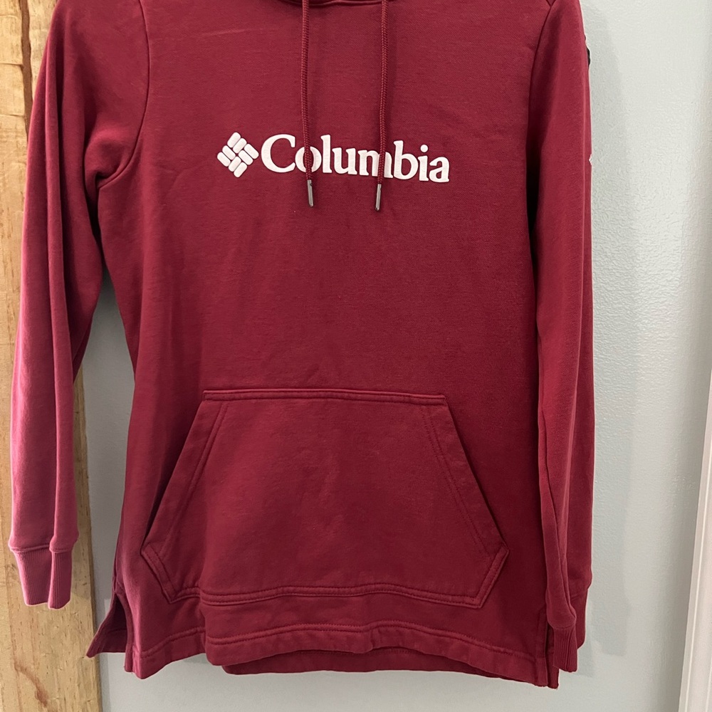 Columbia Burgundy Fleece Hoodie